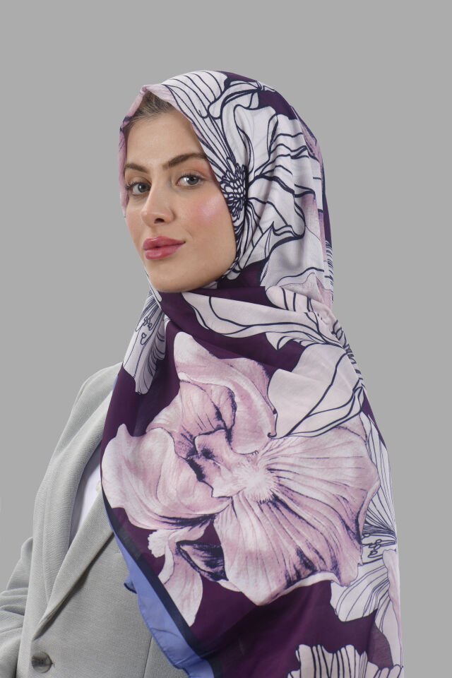 Çiçek Desenli Florin Şal