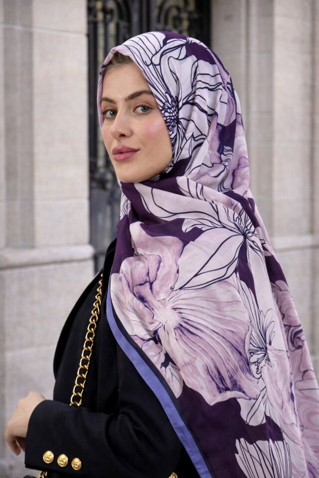 Çiçek Desenli Florin Şal