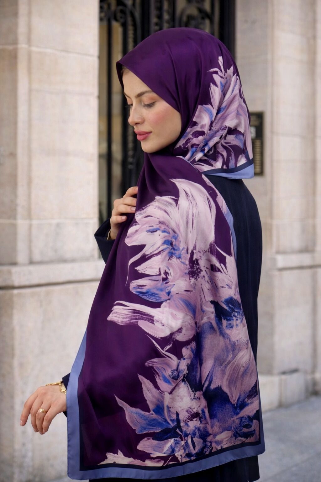 Çiçek Desenli Şal