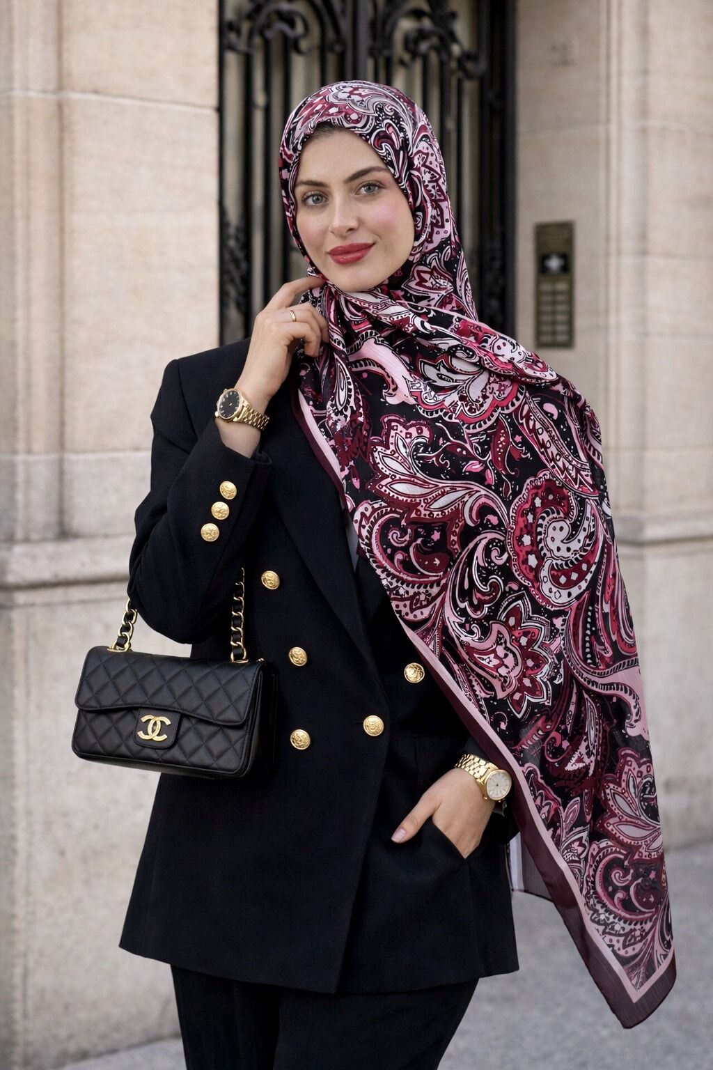 Etnik Paisley Desenli Şal