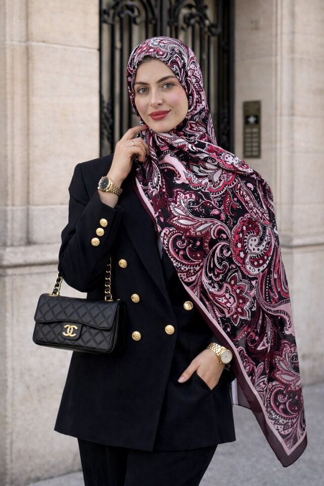 Etnik Paisley Desenli Şal