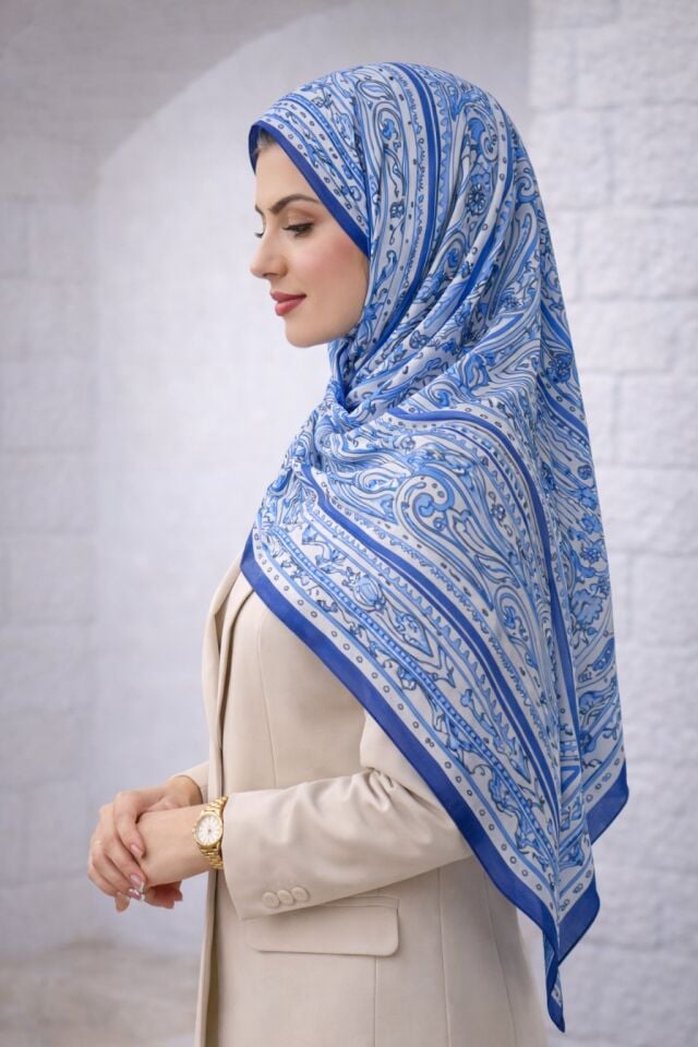 Enerjik Desenli Zarif Şal