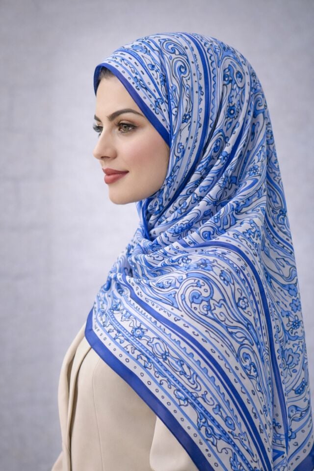 Enerjik Desenli Zarif Şal