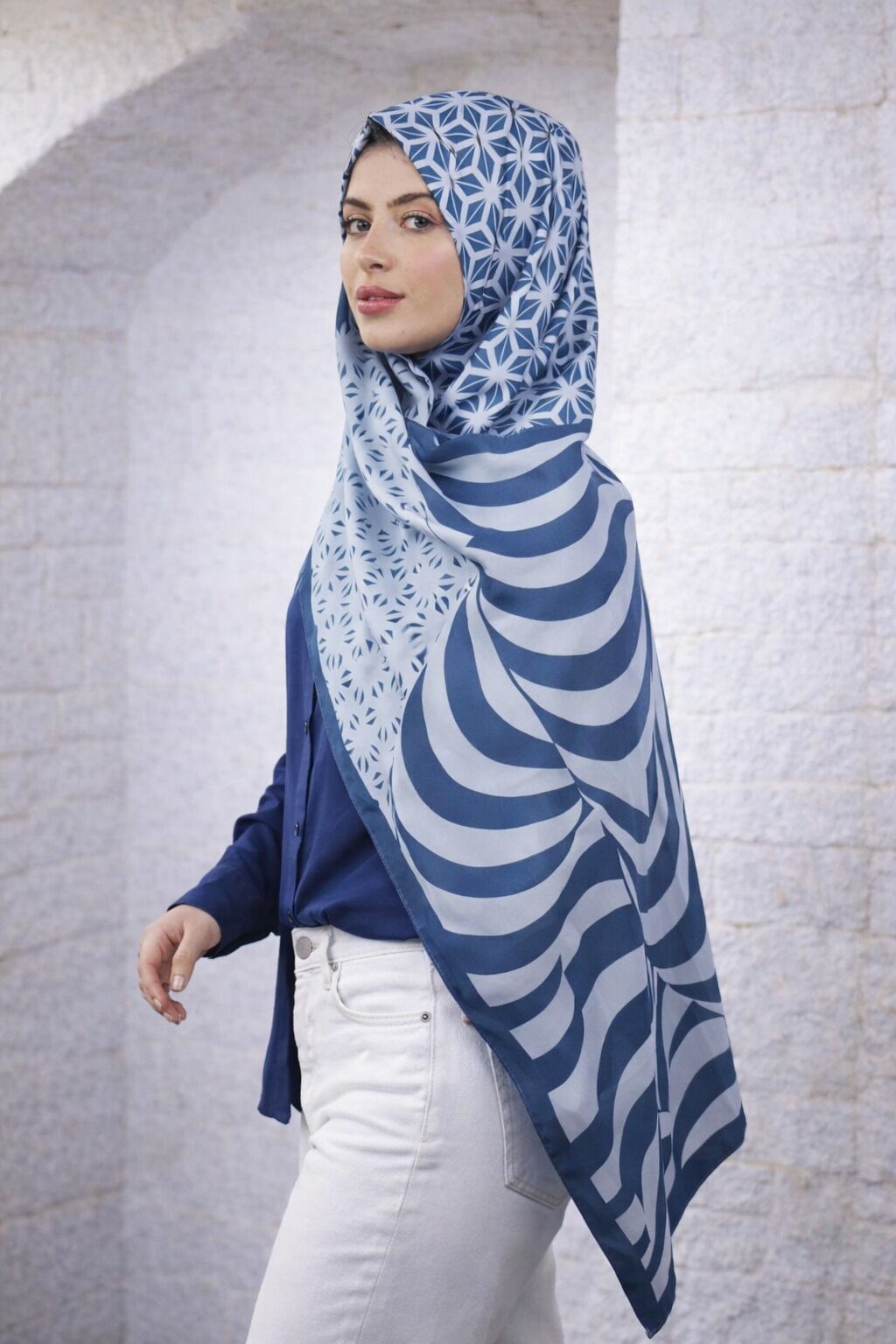 Geometrik Desenli şal