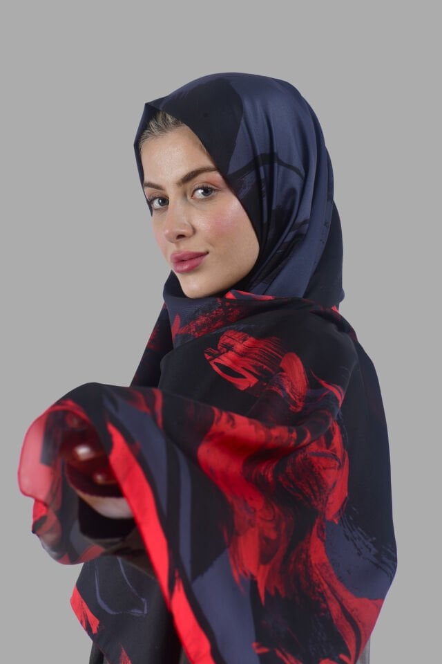 Yaprak Desenli Şal