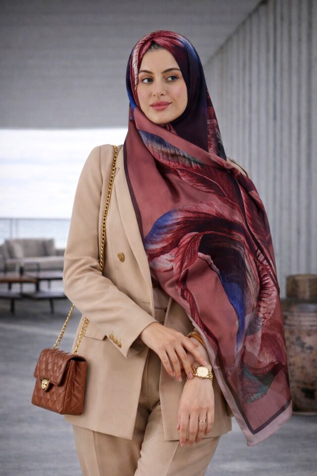 Büyük Florin Desenli Şal