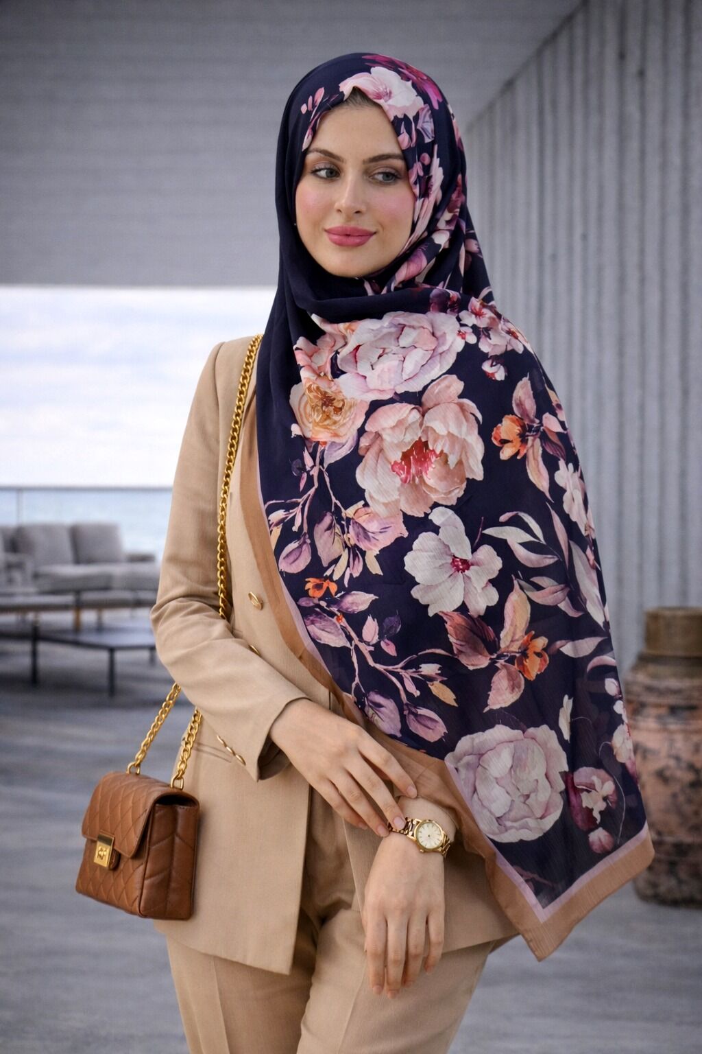 Büyük Florin Desenli Şal