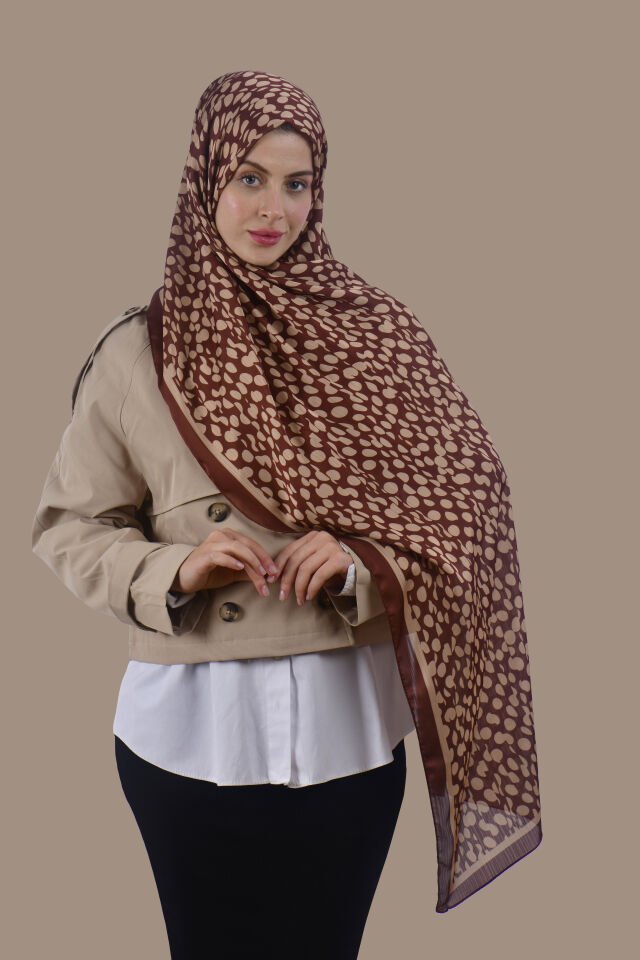 Modern Nokta  Desenli Şal
