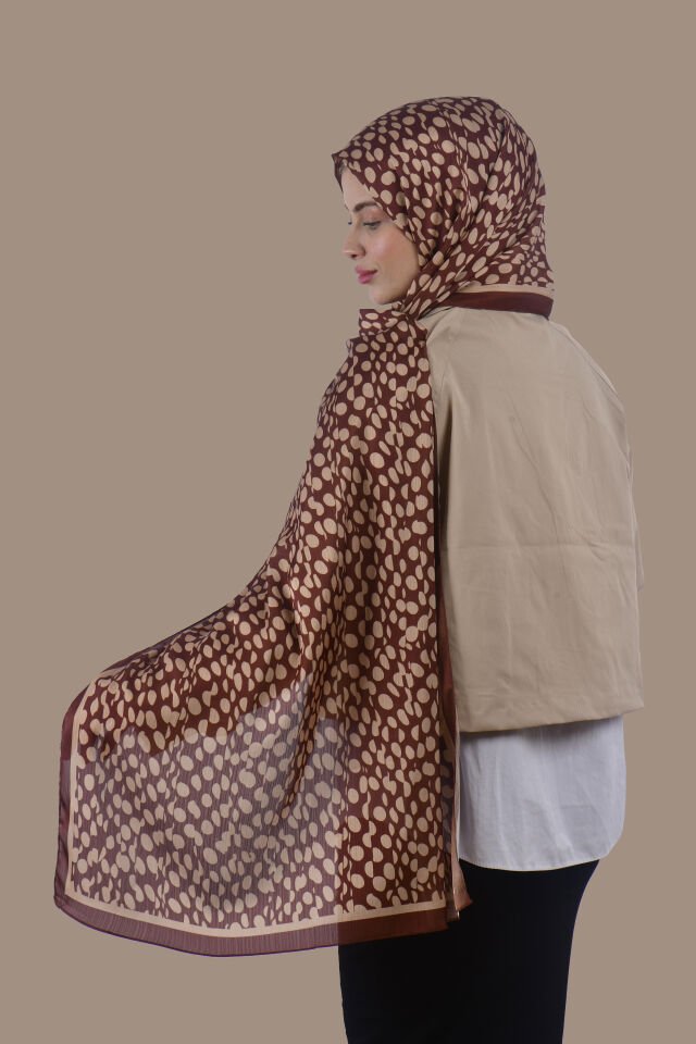 Modern Nokta  Desenli Şal