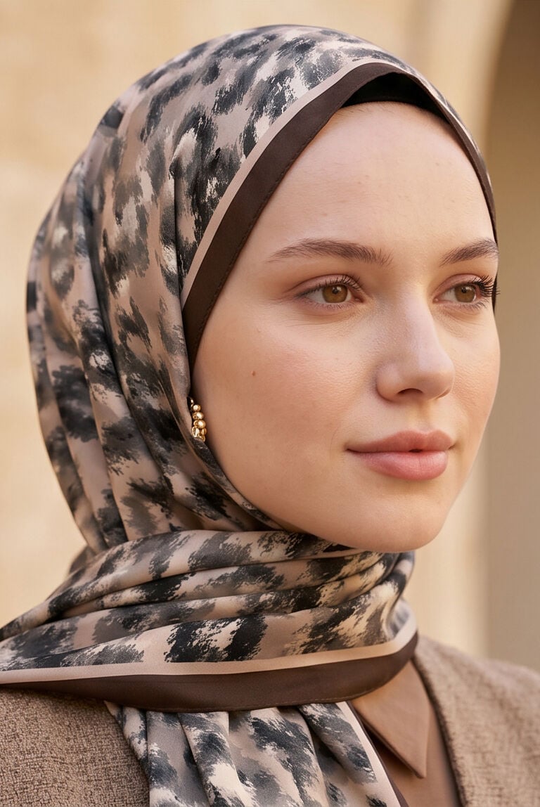 Leopar Desenli Soft Şal