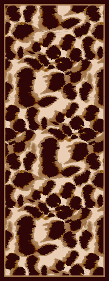 Leopar Desenli Soft Şal