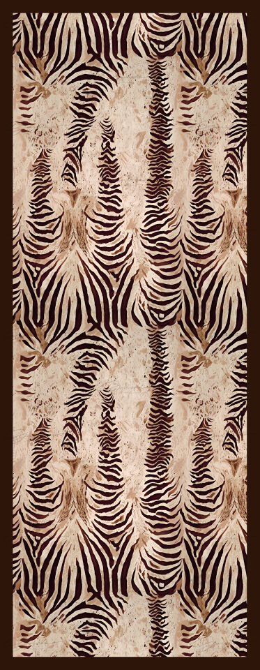Zebra Desenli Soft Vual Şal