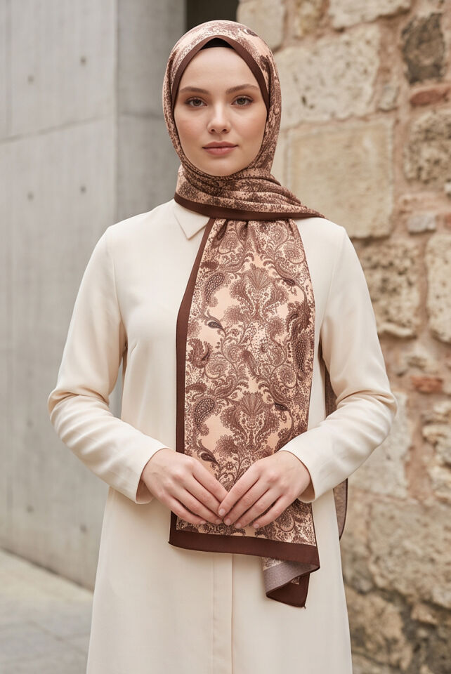 Etnik Desenli Soft Vual Şal