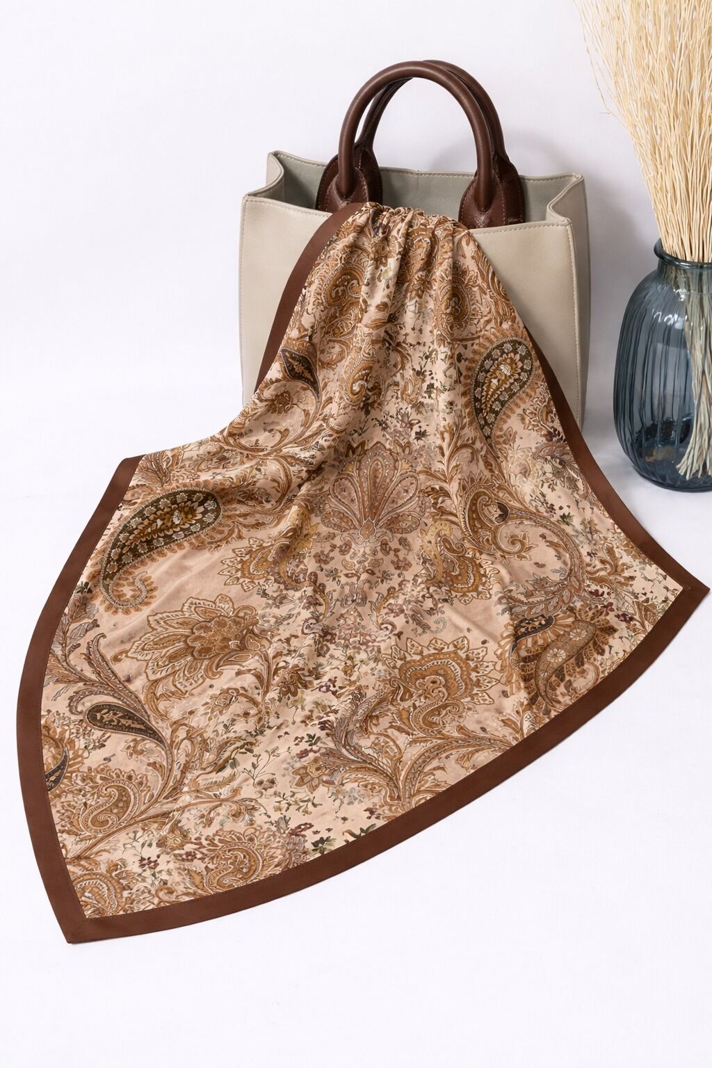 Etnik Desenli Soft Vual Şal