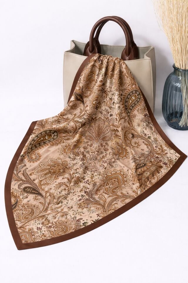 Etnik Desenli Soft Vual Şal