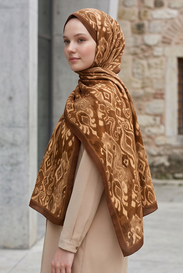 Batik Desenli Soft Şal
