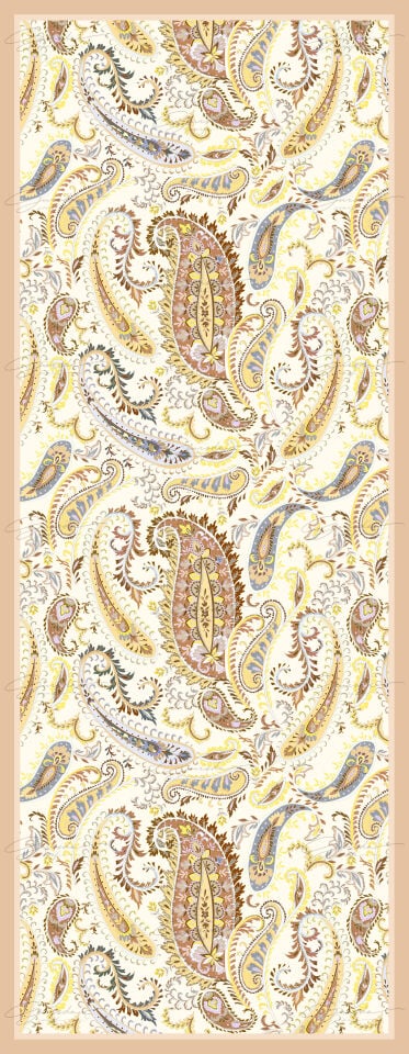 Çok Renkli Paisley Soft Şal