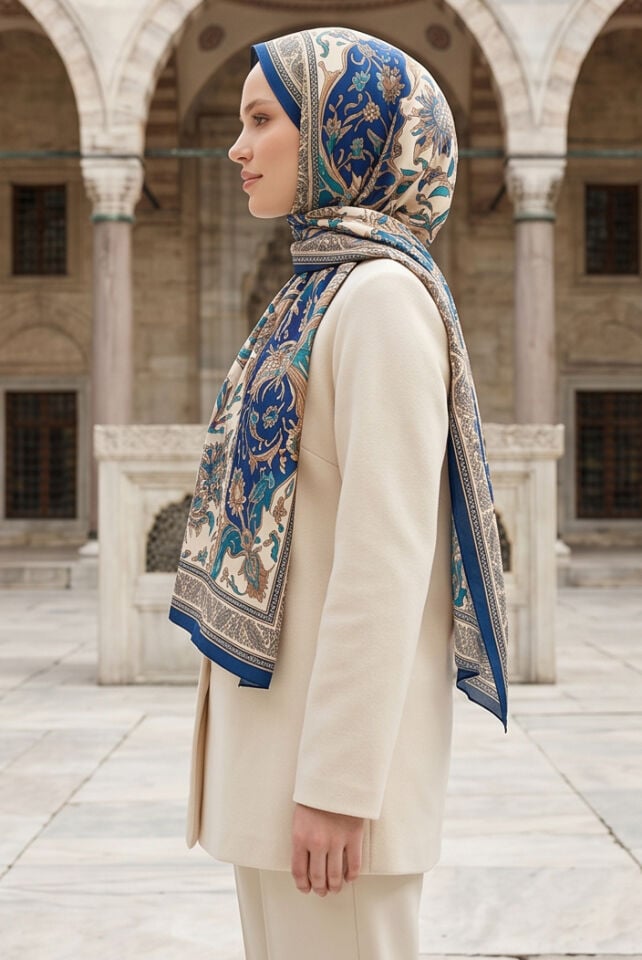 Etnik Desenli & Yumuşak Soft Kumaş Şal